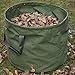 GearTaker Bulk Bags Canvas Garden Waste Bags Reusable and Collapsible Lawn Leaf Container 33 Gallons Super Sack with Handles (Army Green)