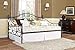 DHP Victoria Daybed, Full Size Metal Frame, Multi-functional Furniture, Pewter
