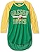 NCAA Oregon Ducks Women's Hang Time 3/4 Sleeve Tee, X-Large, Green/Yellow