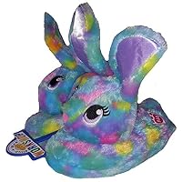 Esquire Footwear Build-A-Bear Workshop Color Burst Bunny Character Slippers - 2XL Blue