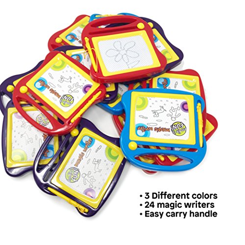 image for BOLEY (24-Piece) Doodle Board Set – Magnetic Drawing Pad Set with Ma