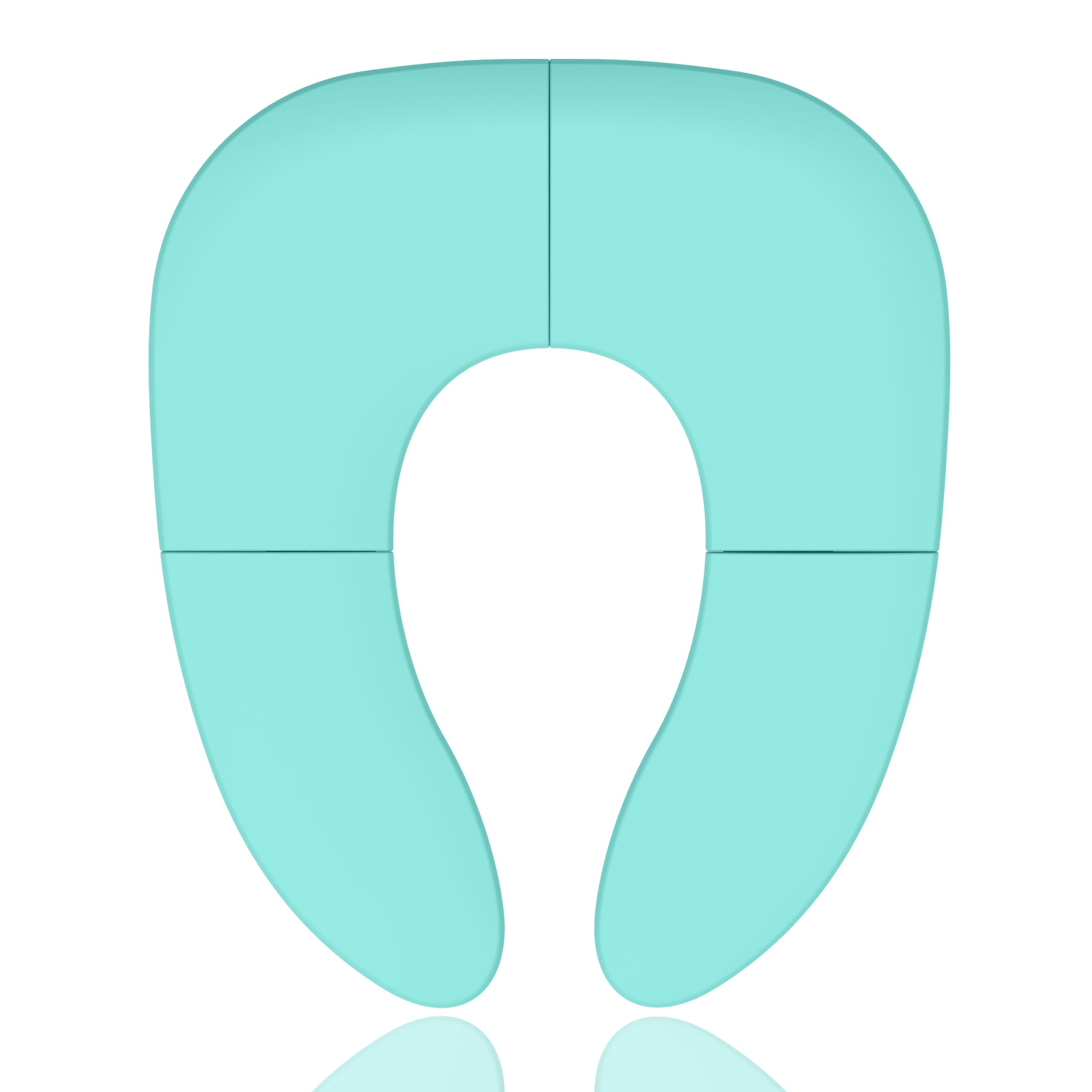 Pejoye Potty Toilet Training Seat, Blue Portable Potty Training Toilet Seat for Boys and Girls, Foldable Travel Toddler Toilet Seat with Storage Bag, Non-Slip Folding Toilet Seat Covers for Travel