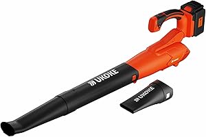 Ukoke Powerful 40V Brushless Cordless Blower (130 MPH / 550 CFM),for Blowing Snow Debris, Leaves, and Dust 2.0Ah Battery and 
