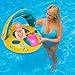 Kemuse Inflatable Baby Toddler Pool Float Swimming Ring with Sun Canopy for The Age 6-48 Months with Bath Toys & Gift Storage Bag