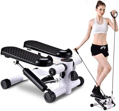 YSYSZYN Stepper Cardio Fitness, Mini Stepper, Ejercicio Aparatos para Hacer Ejercicio en Casa, Up-Down Stepper con Pantalla LED y Cuerdas de Resistencia, Carga máxima -150KG: Amazon.es: Deportes y aire libre