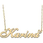 RONKAHSHOW Custom Pendant Name Necklace Customized Personalized with Heart Necklace Best Gift for Women New Year Birthday Mother’s day Christmas wedding Party