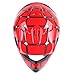 TCT-MT DOT Helmets+Goggles+Gloves Youth Red Spider Net Dirt Bike Helmet Motocross ATV Helmet Goggles+Gloves Medium