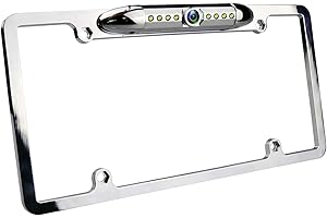 License Plate Backup Camera, JPP Front/Rear View Camera 170° Viewing Angle Universal Car Reverse Camera Waterproof 8 LED Night Vision Vehicle Reverse Camera