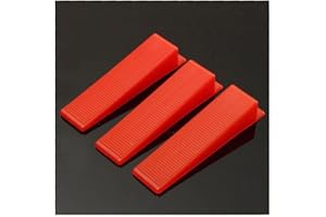 300pcs Tile Leveling Wedges, Reusable Tile Leveling System Tile Wedges for 1/8", 1/16", 1/12", 1/32" Spacers Tile Leveler Ins