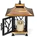 H Potter Decorative Candle Lantern Outdoor Indoor for Patio Deck Balcony Terrace Tabletop