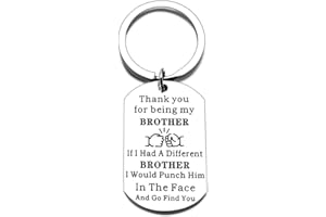 Iweca Brother Gifts Keychain from Sister from Little Big Brother Men Sister in Law