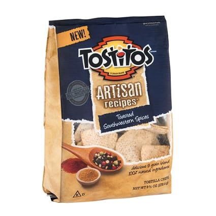 Tostitos artisan recipes tortilla chips toasted southwestern spices (028400008426)