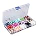 Linsoir Beads 1500 Pcs Tiny Satin Luster Faux Pearl Beads Pearl Jewelry for Women Girl Value Pack 15 Color Assorted 6mm Round Pearls