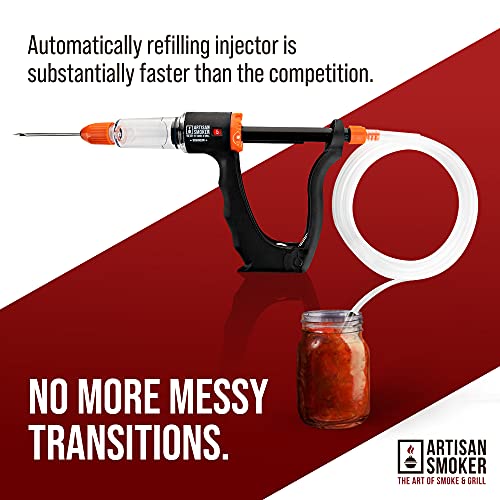 Artisan Smoker Meat Injector Kit Meat Injector Gun with BBQ Marinade