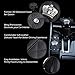 Qimei Car Armrest Cover Center Console Cushion Lid Handrail Box Pad Soft PU Leather + Bling Crown Decoration Cushion (A - Hand Brake Cover)