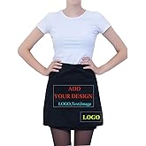 Shmimy Personalized Custom Apron Workwear Fabric For Men Women Kitchen Cooking Aprons with Pockets Name Text Logo Picture