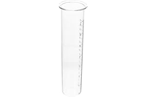 TEHAUX Rain Gauge Replacement Tubes Glass, 7inch High Borosilicate Rain Gauge for Garden Lawn Outdoor Weath