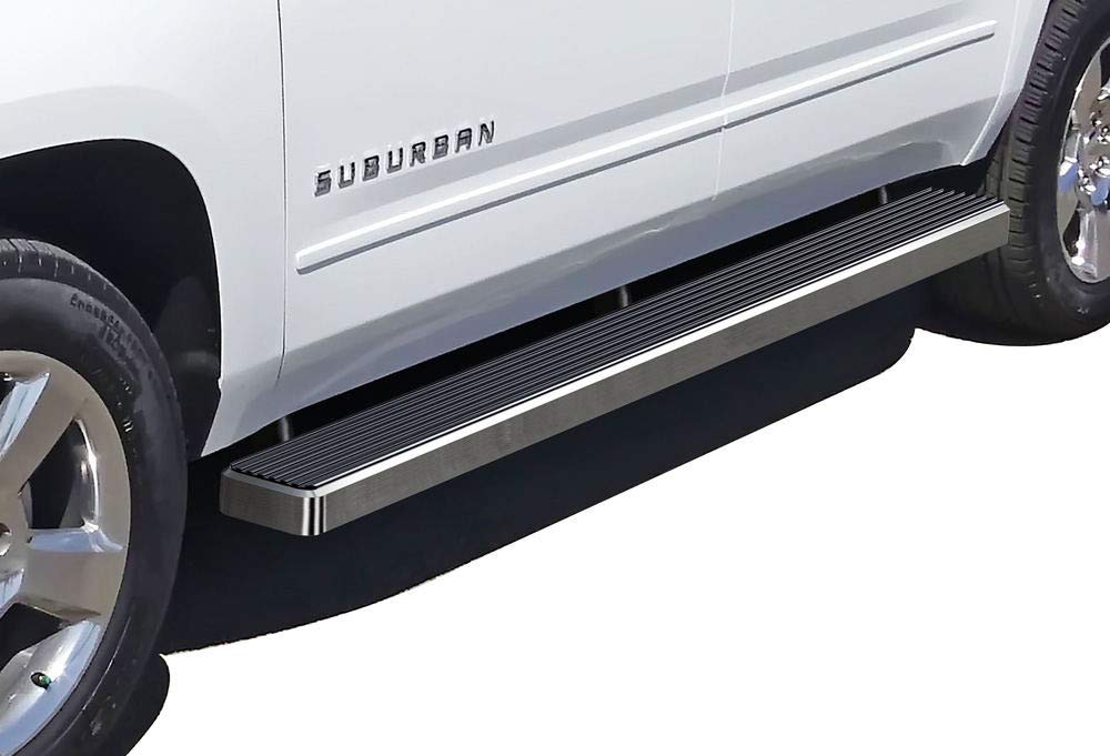Photo 1 of APS Running Boards (Nerf Bars Side Steps Step Bars) Compatible with Suburban 1500 Yukon XL 1500 2000-2020 (Exclude Z71 Denali) & Avalanche 02-13 (Silver 5in 304 Stainless Steel)