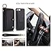 JAZ iPhone 7 Plus Wallet Case Zipper Purse Detachable Magnetic14 Card Slots Card Slots Money Pocket Clutch Leather Wallet Case for iPhone 8 Plus / 7 Plus Black