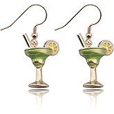 Dirty Martini Earring Margarita Jewelry For Women Drinker Espresso Martini Gift Green Cocktail Earrings