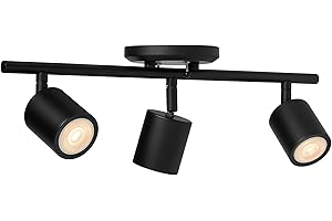 �鶹�� Basics 3-Light Track Lighting Kits, 50.8 x 12.7 x 17.8 cm, 1 Pack, Black