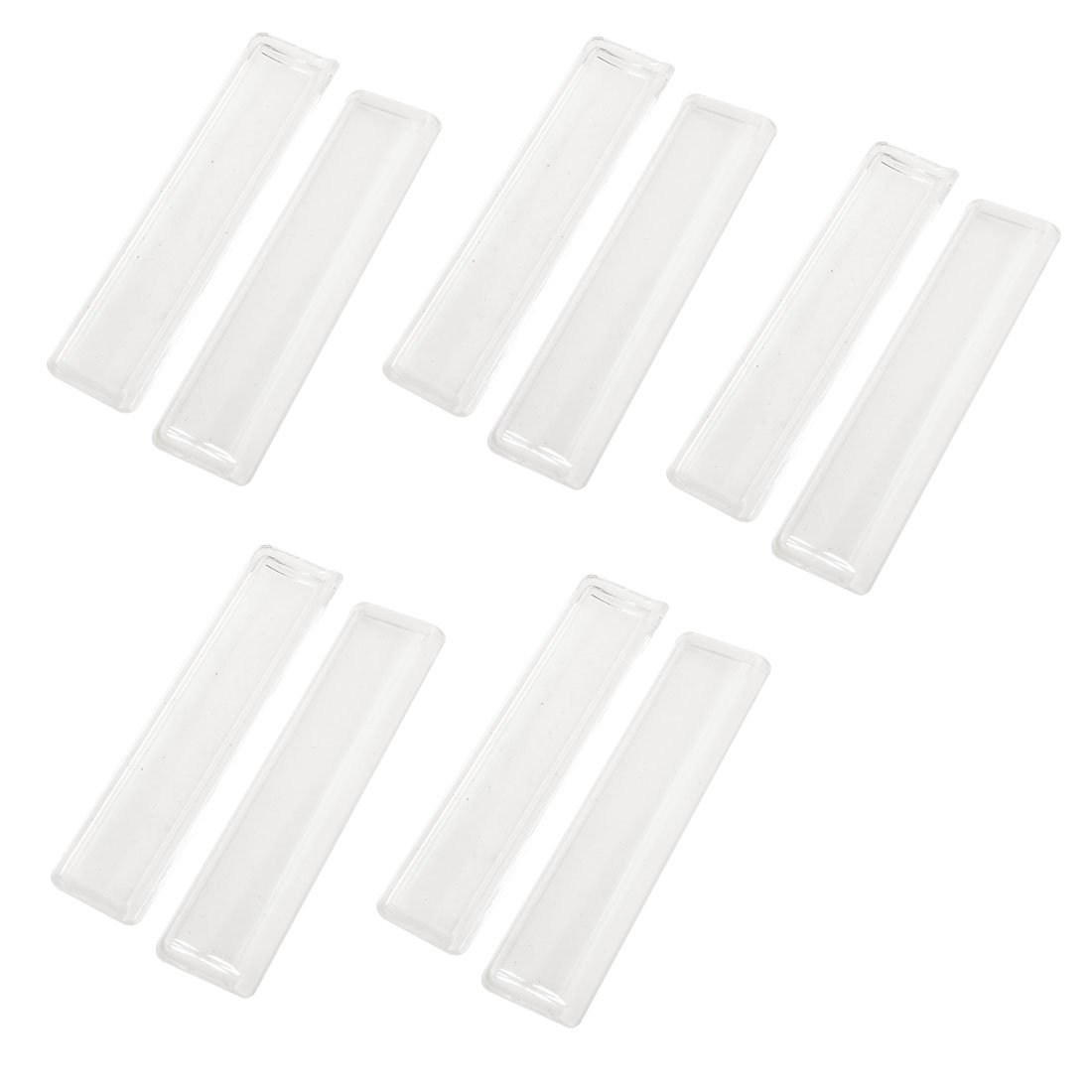 Plastic Rectangular Box Divider Case Partition Plate Clear 10 Pcs