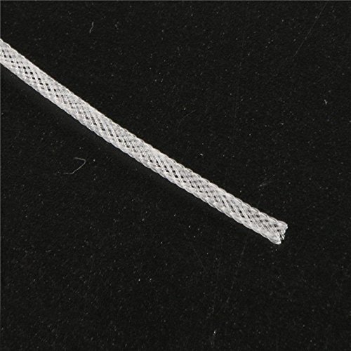 MagiDeal 10pcs Braided Fly Fishing Line Leader Loop Connectors White