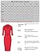 MUXXN Women's 1950s 3/4 Sleeve Elegant Bodycon Lapel Cocktail Pencil Dress