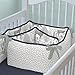 Carousel Designs Navy and Gray Woodland Crib Bumper