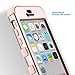 ULAK iPhone 5C Case,5C Case, Hybrid Shock-Absorption Anti-Scratch Case Soft Silicone Rubber Hard Plastic Protective Cover for Apple iPhone 5C, Rose Gold