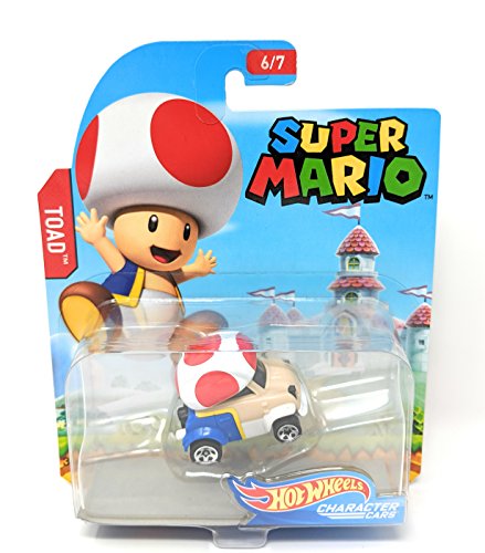 Hot Wheels Super Mario Character Cars Toad Vehicle 6/7