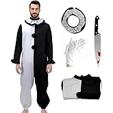 Pigmiss Adult Art The Clown Costume Scary Horror Suit Killer Halloween Cosplay Outfits Jumpsuit