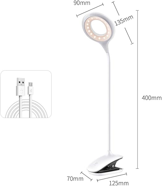 Klemmleuchten Beleuchtung Bett Schreibtischlampe kinder 360° flexibel