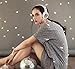 Bluetooth Headphones, Riwbox WB5 Bluetooth 4.2 Wireless Foldable Headphones Over Ear with Microphone, 5 EQ Sound Modes, Soft Memory-Protein Earmuffs, Wireless and Wired Headset for PC (White Gold)