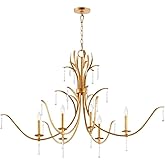 Quorum Lighting 621-6-74 Majesty Chandelier, 6-Light 360 Total Watts, Gold Leaf