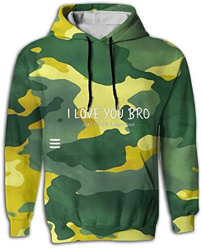I Love U Bro Logan Paul Men's Hoodies Hooded Sweatshirt Pullover Pockets