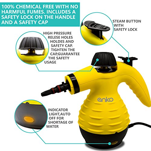Handheld Steam Cleaner, ANKO MultiPurpose Pressurized Steam Cleaner