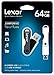 Lexar JumpDrive TwistTurn 64GB USB Flash Drive LJDTT64GABNL (Black/Black)