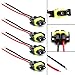 PartsSquare 4X 880 H11 881 Extended Wiring Harness Sockets Connector For Fog Driving Lights