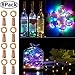 LiyuanQ 20 LED Wine Bottle Cork Lights Copper Wire String Lights, 8 Pack 2M/7.2FT Battery Operated Wine Bottle Fairy Lights Bottle DIY, Christmas, Wedding Party Décor Multicolor (Bottle not Included)