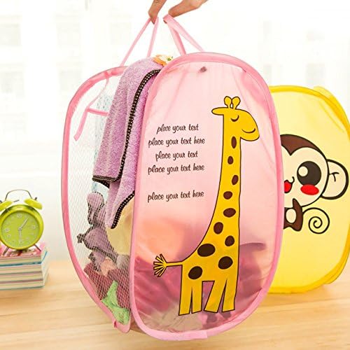 Viewhuge 1pcs Cartoon Cute Animal Minions Folding Dirty Clothes Laundry Nylon Bucket Storage Basket Style Random Amazon Ca Home Kitchen
