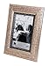 Kiera Grace Brooks Picture Frame, 4 by 6 Inch, Silver Crosshatch
