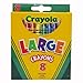Crayola Large Crayons Tuck Box - 8 Count - 2 Packs primary