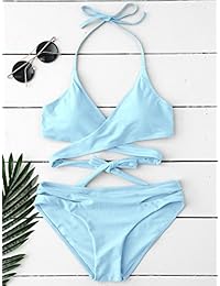 ZAFUL traje de baño de dos piezas para dama acolchado push-up vendaje bikini