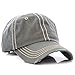 Plain Solid Color Thick Thread Vintage Distressed Baseball Cap Hat