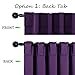 NICETOWN Bedroom Curtains Blackout Drapery Panels - (Royal Purple Color) W52 x L84, Double Panels, Window Treatment Blackout Drapery for Windows
