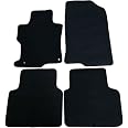 Floor Mats For 2008-2012 Honda Accord Sedan 4-Door – Black Nylon Carpets, Full Set Front & Rear
