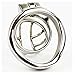 YiFeng Stainless Steel Male Chastity Cage Device Belt Restraint Men Bondage Fetish ZCS146 (45mm Ring)