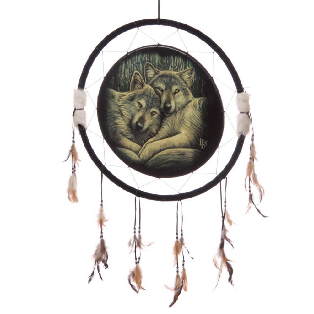 Puckator DCPA04E Lisa Parker Loyal Companions Wolf Dreamcatcher 62cm
