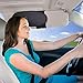 WANPOOL Anti-Glare Anti-Dazzle Vehicle Visor Sunshade Extender Sun Blocker for Cars, Vans and Trucks (Silver)